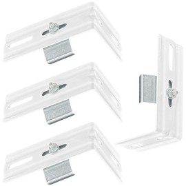 4 Sets Right Angle Vertical Blind Fixings Brackets,L Shaped Venetian Blind Accessories