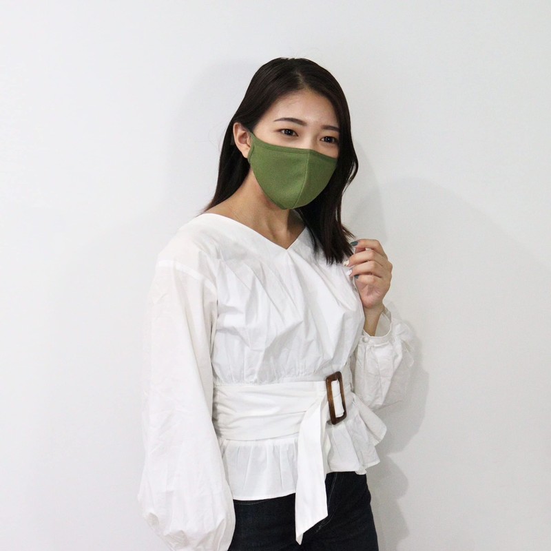 Serao Moss Green SRO-MG Mesh Mask, Sports Mask, Outdoor Activities,