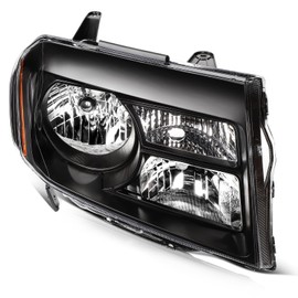 LSAILON Headlight Assembly Fit For Honda Pilot 2012-2015 Black Housing Amber Reflector Clear Lens Driver and Passenger Side 33150SZAA11 HO2502147 33100SZAA11 HO2503147