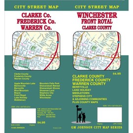 Winchester VA / Front Royal / Clarke, Frederick, & Warren Co. Street Map
