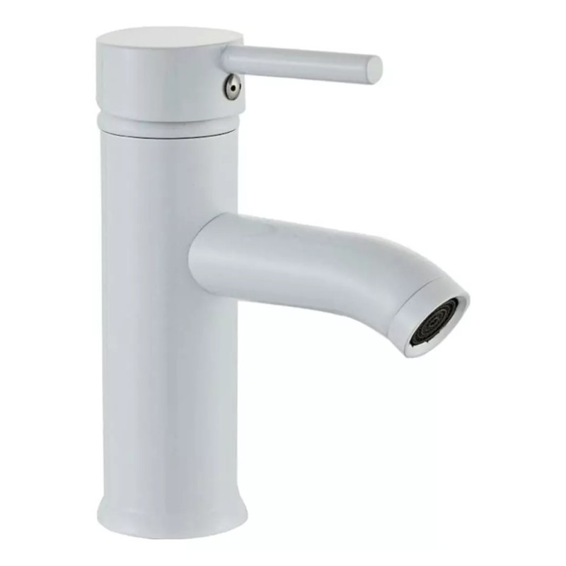 CNX Mezcladora Monomando Con Contra Canasta Pop Up Color Blanco