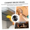 MERRYHAPY 2sets Cost Chimney Brush Head Dryer Vent Brush Without