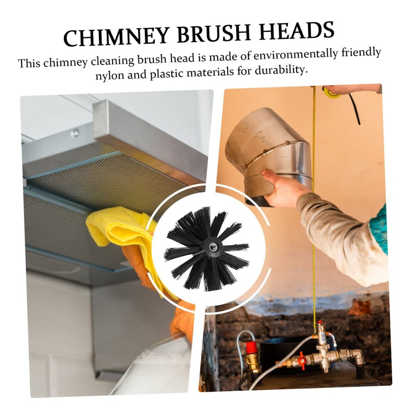 MERRYHAPY 2sets Cost Chimney Brush Head Dryer Vent Brush Without