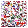 100Pcs Ki-tty Stickers Cat Stickers Waterprof Vinyl Sticker for Skateboard