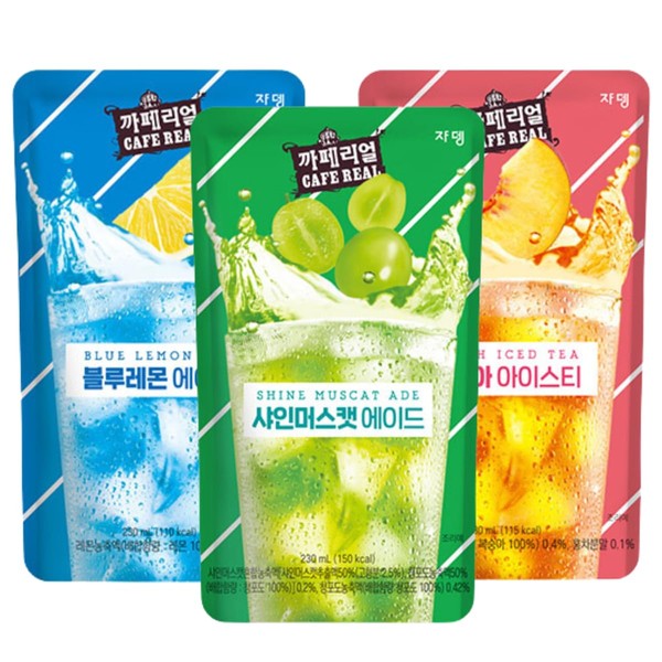 Korean Convenience Store Drink - Peach Iced Tea, Blue Lemonade,