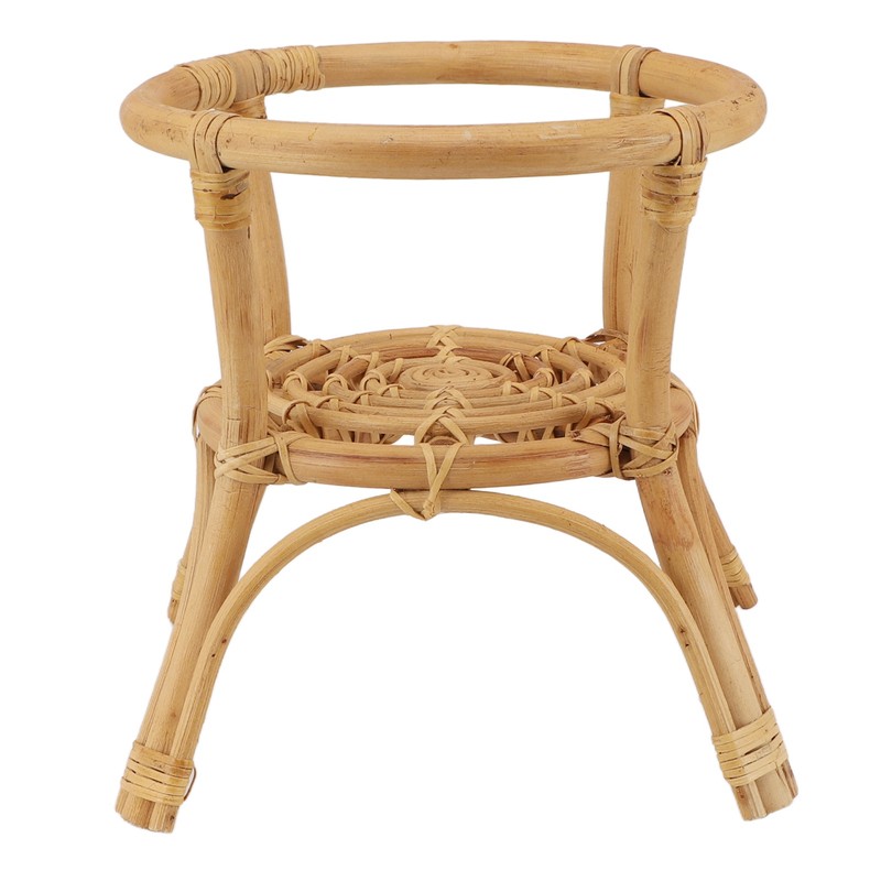 Plant Stand Flower Pot Rack Rattan Minimalist Stable 9.4in Diameter