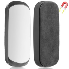 Trandraft 2 Pcs Magnetic Dry Erase Eraser for Glass Whiteboard Magnetic Whiteboard for School Calendar Office Supplies, White