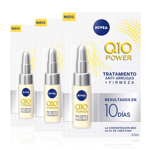 NIVEA Q10 Power Anti-Ageing Eye Cream with Anti-Wrinkle Firming Power, 19.5 ml , (3 x 6.5 ml)