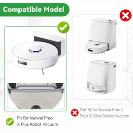 SavStor Mop Pads Cloth Replacement : Compatible for Narwal Freo X Plus Robot Vacuum, Reusable and Washable Microfiber Mop Cloth Accessories, Freo X Plus Mopping Pad (5 Pack)