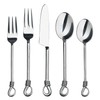 Gourmet Settings - 20-Piece Silverware Set -TWIST Collection - Polished