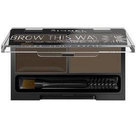 Rimmel Brow This Way Kit de escultura, 0.04 onzas, Café Oscuro, 0.04 Ounce