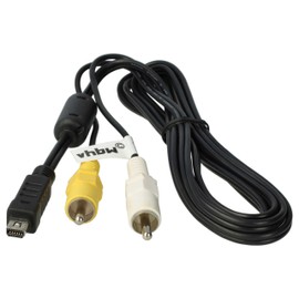 vhbw AV-CABLE suitable for OLYMPUS E-Serie, FE-Serie etc. replaces CB-USB5, CB-USB6