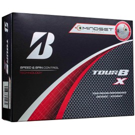 BRIDGESTONE B4WXJM Tour B X 2024 Model Golf Balls, 12 Balls, White, Mind Set