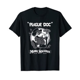 Merry Maladies - Vintage Cartoon Plague Doctor - Rubber Hose T-Shirt