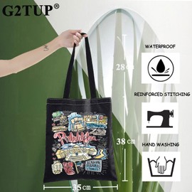 G2TUP Philadelphia Travel Tote Bag Philadelphia Souvenir Gift Philadelphia Landmarks Shoulder Bag Philadelphia Merch, Philadelphia Bl Tg