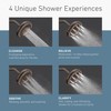 Moen N400R0ORB Quattro Rainshower Showerhead with Four Unique Shower Experiences,
