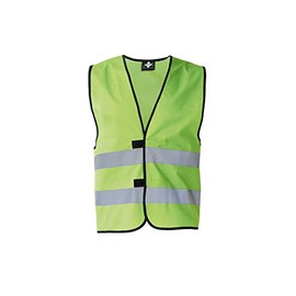 KORNTEX Dortmund High Visibility Vest with Velcro Fastening - EN 17353 Certified, 360° Reflective Strips, XXL, Lime Green, Highly Reflective for Best Visibility, Unisex