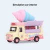 1:36 Magnetic Induction Alloy Die Cast Food Truck Kid Light