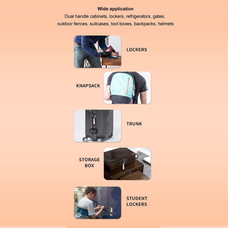 Fingerprint Padlock Water Resistant Anti Cut Keyless Mini Biometric Luggage