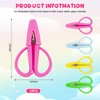 Mini Scissors 5 Pack, Tiny Needlepoint Scissors with Protective Covers