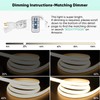 GZBtech Silicone COB Neon Rope Lights 16.4FT/5M, 2800K Super Bright