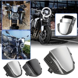 Lorababer Motorcycle Front Windshield Windscreen Fairing Deflector for Honda CB650R CB1000R CB 650 R CB 1000 R 2018 2019 2020 ABS Plastic Pare-brise Visor Screen Shield (Black)