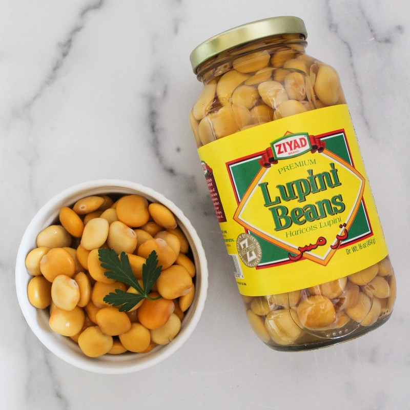 Ziyad Brand Premium Lupini Beans Snack, High Plant Protein, Keto,
