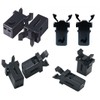 10Sets Black Plastic Trash Can Lid Lock Buckles Universal Waste