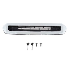 Hood Air Vent Compatible with 2017-2019 Sierra 2500 HD 3500 HD (Chrome Black)