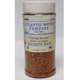 Atlantic Spice Company Cedar Plank Sweet & Smoky Salmon Rub - Atlantic Spice Company (9 oz Jar)