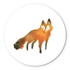 Woodland Whimsy Fox, Joyride Home Decor, JoyRide Home Décor Wood Plaque, 17"x17" Artist Designed Home Décor, Express Your Style.