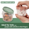 8 Oz Small Food Containers with Lids, 24 Pack, 1-Cup