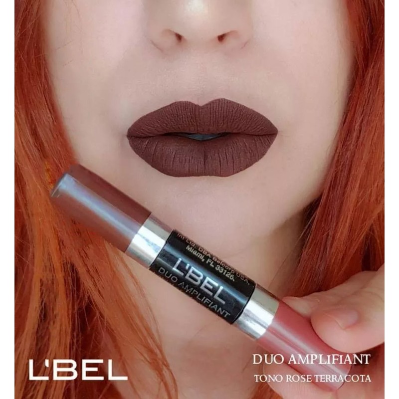 L'Bel Labial L'Bel Dúo Amplifiant color rose terracota mate