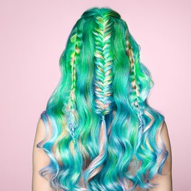 ARCTIC FOX Vegan and Cruelty-Free Semi-Permanent Hair Color Dye (4 Fl Oz, IRIS GREEN)