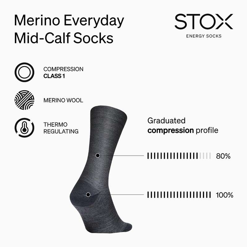 STOX Energy Socks Short Socks for Women, Premium Compression Socks,