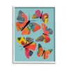 Stupell Industries Abstract Patterned Butterflies Framed Giclee Art by Deborah