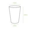BIOZOYG 50x Disposable Coffee Cups 180 ml / 7.5 oz