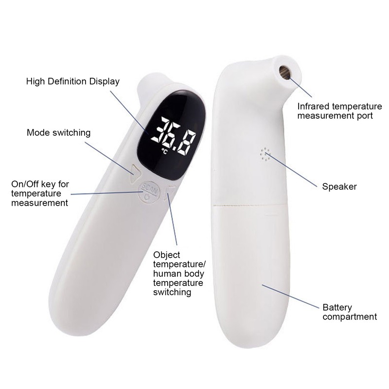 Digital Thermometer Dual Probes Forehead & Ear Temperature Measurement Sensitive