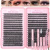 Lash Clusters Kit, 640 Pcs Eyelashes Clusters Extensions Kit 9-16mm