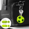 HAIKING Reflective Keychains, 20 PCS Night Light Soccer and Smile