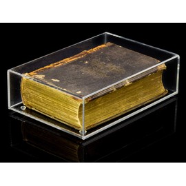 Better Display Cases Clear Acrylic Table Top Display Case 12.75" x 3.75" x 8.87" for Collectible Book (A020-CB-TT)