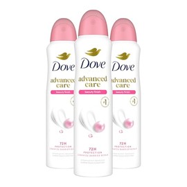 Dove Dry Spray Antiperspirant Deodorant for Women, Beauty Finish, 48 Hour Protection, Soft And Comfortable Underarms, Rose, 3.8 Oz, Pack of 3