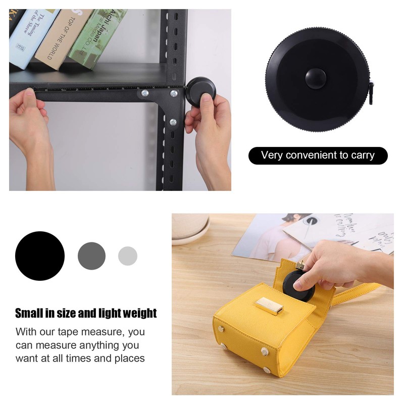 Tape Measure Body Measuring Tape, Retractable 60 Inch Soft Mini