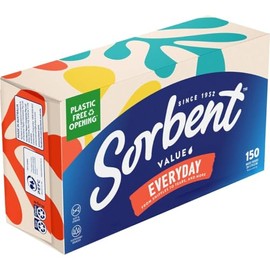 Sorbent Everyday Facial Tissues, White (150-Sheets)