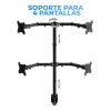 EGTMA Soporte De Mesa Para 4 Monitor Tv En Pared