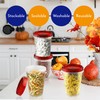AQUA BLUE Soup Freezer Storage Containers with Twist Top Lids