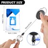 2 Set Badge Holder Retractable Clip Heavy Duty Reels with
