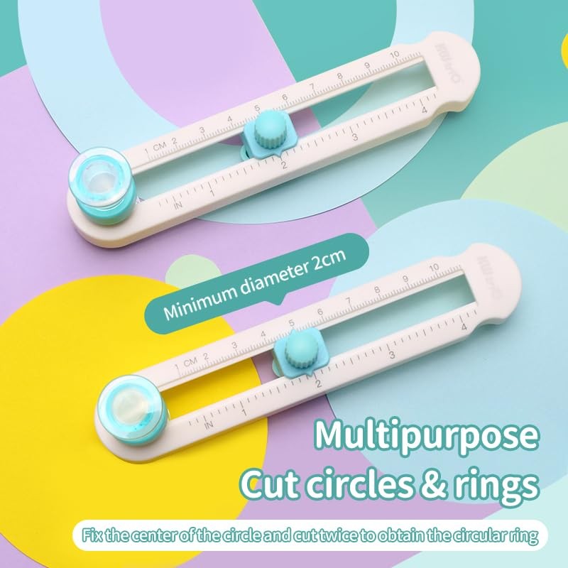 Kaluofan Circle Cutter, Kaluofan Circle Paper Cutter with 4PCS Replacement