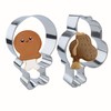 2 Pcs Thanksgiving Turkey Leg Cookie Cutters Set, Chicken Leg