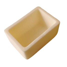 6.5ml 99% Alumina Ceramic 31 x 21 x 17mm Square Crucible 1600 C #3020